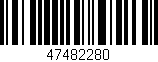 Código de barras (EAN, GTIN, SKU, ISBN): '47482280'
