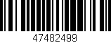 Código de barras (EAN, GTIN, SKU, ISBN): '47482499'