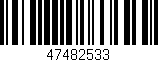 Código de barras (EAN, GTIN, SKU, ISBN): '47482533'