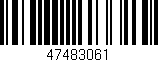 Código de barras (EAN, GTIN, SKU, ISBN): '47483061'