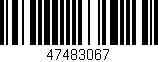 Código de barras (EAN, GTIN, SKU, ISBN): '47483067'