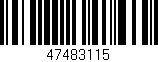 Código de barras (EAN, GTIN, SKU, ISBN): '47483115'