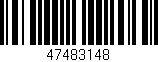 Código de barras (EAN, GTIN, SKU, ISBN): '47483148'