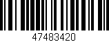 Código de barras (EAN, GTIN, SKU, ISBN): '47483420'