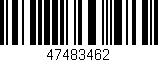 Código de barras (EAN, GTIN, SKU, ISBN): '47483462'