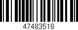Código de barras (EAN, GTIN, SKU, ISBN): '47483518'