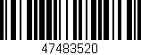 Código de barras (EAN, GTIN, SKU, ISBN): '47483520'