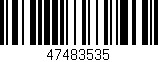Código de barras (EAN, GTIN, SKU, ISBN): '47483535'
