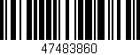 Código de barras (EAN, GTIN, SKU, ISBN): '47483860'