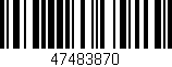 Código de barras (EAN, GTIN, SKU, ISBN): '47483870'