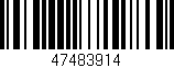 Código de barras (EAN, GTIN, SKU, ISBN): '47483914'