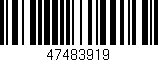 Código de barras (EAN, GTIN, SKU, ISBN): '47483919'