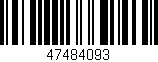 Código de barras (EAN, GTIN, SKU, ISBN): '47484093'