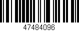 Código de barras (EAN, GTIN, SKU, ISBN): '47484096'