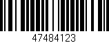 Código de barras (EAN, GTIN, SKU, ISBN): '47484123'