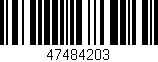 Código de barras (EAN, GTIN, SKU, ISBN): '47484203'