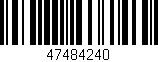 Código de barras (EAN, GTIN, SKU, ISBN): '47484240'