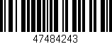 Código de barras (EAN, GTIN, SKU, ISBN): '47484243'
