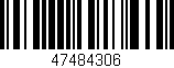 Código de barras (EAN, GTIN, SKU, ISBN): '47484306'