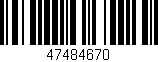 Código de barras (EAN, GTIN, SKU, ISBN): '47484670'