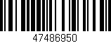 Código de barras (EAN, GTIN, SKU, ISBN): '47486950'