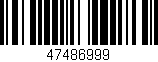 Código de barras (EAN, GTIN, SKU, ISBN): '47486999'