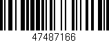Código de barras (EAN, GTIN, SKU, ISBN): '47487166'