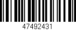 Código de barras (EAN, GTIN, SKU, ISBN): '47492431'