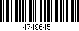 Código de barras (EAN, GTIN, SKU, ISBN): '47496451'