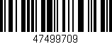 Código de barras (EAN, GTIN, SKU, ISBN): '47499709'
