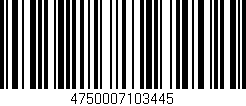 Código de barras (EAN, GTIN, SKU, ISBN): '4750007103445'