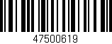 Código de barras (EAN, GTIN, SKU, ISBN): '47500619'