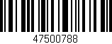 Código de barras (EAN, GTIN, SKU, ISBN): '47500788'