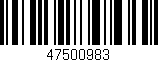 Código de barras (EAN, GTIN, SKU, ISBN): '47500983'