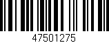 Código de barras (EAN, GTIN, SKU, ISBN): '47501275'