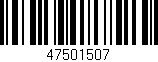 Código de barras (EAN, GTIN, SKU, ISBN): '47501507'