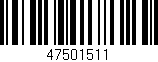 Código de barras (EAN, GTIN, SKU, ISBN): '47501511'
