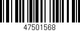 Código de barras (EAN, GTIN, SKU, ISBN): '47501568'