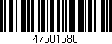 Código de barras (EAN, GTIN, SKU, ISBN): '47501580'