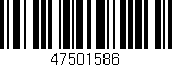 Código de barras (EAN, GTIN, SKU, ISBN): '47501586'