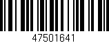 Código de barras (EAN, GTIN, SKU, ISBN): '47501641'