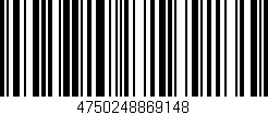 Código de barras (EAN, GTIN, SKU, ISBN): '4750248869148'