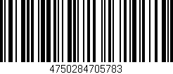 Código de barras (EAN, GTIN, SKU, ISBN): '4750284705783'