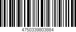 Código de barras (EAN, GTIN, SKU, ISBN): '4750339803884'