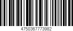 Código de barras (EAN, GTIN, SKU, ISBN): '4750367773982'
