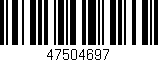 Código de barras (EAN, GTIN, SKU, ISBN): '47504697'