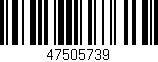 Código de barras (EAN, GTIN, SKU, ISBN): '47505739'