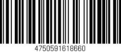 Código de barras (EAN, GTIN, SKU, ISBN): '4750591618660'