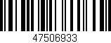 Código de barras (EAN, GTIN, SKU, ISBN): '47506933'