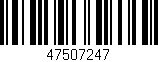 Código de barras (EAN, GTIN, SKU, ISBN): '47507247'